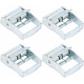 Miniatyrbilde 1 av 5: 4 stk sinkspenner i sinklegering for tunge lastestropper, fastspenner for lastestropper