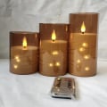 Miniatyrbillede 1 af 2: LED-lys 3 stk. Flimrende flammefri lys til romantisk stemning
