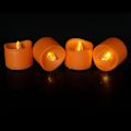 Miniatyrbillede 4 af 4: 12 stk. LED-lys, små flimrende orange LED-fyrfadslys
