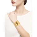 Miniatyrbillede 2 af 5: Bangles Armbånd til Kvinder, 18K Guldbelægning Chunky Poleret-Finish Håndled