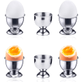 Miniatyrbilde 1 av 5: Rustfrie stål eggkopper, 6 stk eggkoppholder for frokostbrett, eggkoppsett