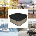Miniatyrbild 4 av 4: 210D Garden Square Hot Tub Spa Cover Replacement Vattentät Rektangulär Utomhus Spa-överdrag