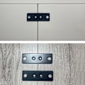 Miniatyrbillede 4 af 4: Perforeret Plade Flad Samlings Plader Reparationsforbindelse - 2 stk 75x25mm Metal Flad Ret Fixeringsbeslag til Samling, Fastgørelse og Reparation af Møbler (B