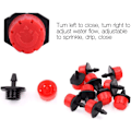 Miniatyrbillede 2 af 5: 100 stk justerbare vandingssprinklere mikroflow drypvandingssystem kit
