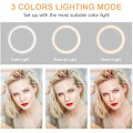 Pikkukuva 2 / 5: Led Selfie Ring Light -rengasvalo jalustalla ja kaukosäätimellä
