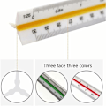 Miniatyrbillede 4 af 5: Arkitekt lineal 30cm, Trekant lineal, 2 stk Trekant skala, Forhold 1: