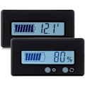 Miniatyrbild 1 av 5: 2PCS LCD-batterikapacitetsmätare, 12V/24V/36V/48V blybatteri S