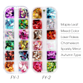 Miniatyrbild 1 av 5: Jul Nail Art Glitter Nagelsekviner Naglar Design Glitter Jul Nail Art