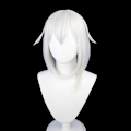 Miniatyrbilde 2 av 5: Genshin Impact Paimon Cosplay Parykk Npc Grå Kort