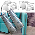 Miniatyrbilde 5 av 5: 2 par 4,7 tommers sengegavlhode veggmonteringsbraketter, sammenlåsende hengermøbelkontakt, metall seksjons sofaforbindelse for sofa, seng