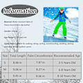 Miniatyrbild 5 av 5: Barn Skidhandskar, Vattentäta Vindtäta Hel-Finger Touchscreen Snöhandskar, Barncykel Skidhandskar för Pojkar Flickor Ålder 2-10 År