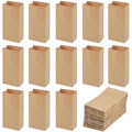 Miniatyrbilde 1 av 5: 100 Kraftpapirposer, 9 * 5,5 * 18 cm Brun Craftpose Gavepose Små Gaveposer Kraftmatpose Matpose til Bryllup Bursdag Jul Halloween