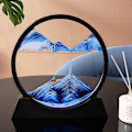 Miniatyrbild 4 av 5: Flytande sandmålning, 3D dynamisk konst sandmålning, rund
