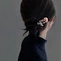 Miniatyrbilde 2 av 3: Metallrose hårnål kvinner hodeplagg daglig minimalistisk frisyre hårtilbehør