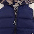 Miniatyrbillede 4 af 5: Børns ærmeløs hættevest vinterjakke dobbeltsidet jakke camouflage