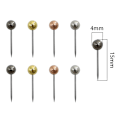 Pikkukuva 4 / 5: 800 kpl Pääkartta Push Pins Kartta Thumbtack Pää Pin Tacks Push Pins Korkkilevyyn, Kankaan Merkinnän, Metalli Pyöreä Pää