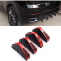 Miniatyrbillede 1 af 5: 4 stk. bilens bagkofanger spoiler diffuser, hajfin diffuser universel bagkofanger spoiler anti-slid chassis dekoration bil spoiler, rød sort