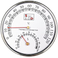 Miniatyrbild 1 av 2: Basturumstermometer Hygrometer, Celsiusmätare Monitor för Verkstäder, Simbassäng, Lager Spa Bastutillbehör, 125mm