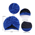 Miniatyrbild 2 av 5: Satin Turban för kvinnor Silkesmössa Satinmössa Sovhatt för lockigt hår