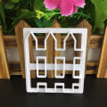 Miniatyrbilde 2 av 5: 4 stk Gjerdeformet Fondantformer Plastmaterial Husholdningskjeks Cutter