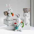 Miniatyrbillede 5 af 5: Påskeæg Bunny Gave Sød Kanin Dekoration Ornamenter Børneværelse Des
