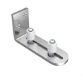 Miniatyrbillede 1 af 4: Justerbar gulvguide væg/dør bundguide til skydedør i træ rustfrit stål（12*4*6.3cm）