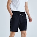 Miniatyrbillede 2 af 3: Herre Casual Shorts Elastiske Jogger Gym Active Pocket Shorts Sort, XXL