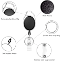 Pikkukuva 4 / 5: Retractable Keychain [3 kappaletta], 68cm Retractable Badge Holder vahvistetulla jousella ja kestävällä narulla matkakortille, luottokorteille, housuille ja vyölle