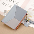 Miniatyrbild 3 av 3: Liten plånbok för kvinnor flickor Bifold Slim PU Läder (Blå)