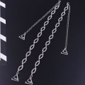 Miniatyrbilde 5 av 5: 3 høyre Rhinestone BH-stropper Diamant BH-stropper Erstatning 8 Formet Krystall