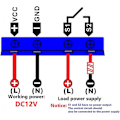 Miniatyrbild 3 av 5: 12V Tidsrelä 12 Volt Timer Relä Utomhus 10A Digital Tail-off Relä Justerbar Present