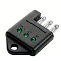 Miniatyrbillede 2 af 5: 4-benet trailerstik tester 4-vejs flad trailerstik lystester kompatibel med trukket køretøjsledninger med LED-indikatorlys kredsløbstester biltilbehør