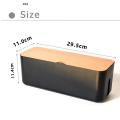 Miniatyrbilde 5 av 5: Kabeloppbevaringsboks - TV, datamaskin og USB-hubsystem, svart
