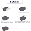 Miniatyrbild 3 av 9: Stretch Soffaöverdrag 4-sits - Universal Armstols Skydd, Ljus Färgblocksmönster