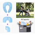 Miniatyrbillede 4 af 5: Foldbar Potte med Bærepose, Baby Pottetræningstoilet Sæde, Bærbar Rejsetoilet Sæde B (Blå)