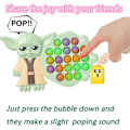 Miniatyrbild 3 av 5: Baby Yoda Fidget Toy - Söt Yoda Fidget Toy Pop Bubble som minskar stress och ångest