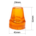 Miniatyrbillede 2 af 4: 3 stk. Krykketop, 19 mm Krykketop, Universal Vandrestavspids, Robust Vandrestavspids Udskiftning (Orange)