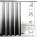 Miniatyrbillede 2 af 5: Polyester bruseforhæng 120 x 180 cm, digitalt trykt bruseforhæng med vægt, anti-skimmel, vandtæt, vaskbart, til brusebad og badekar, Gr