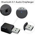 Pikkukuva 4 / 4: USB Bluetooth-sovitin, Bluetooth 5.1 -sovitin auton AUX/USB-kaksoislähtöön, 3,5 mm digitaalinen äänikaapeli, Bluetooth-dongle Bluetooth-vastaanotin