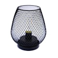 Miniatyrbild 5 av 5: Batteridriven bordslampa utomhus bordslykta, metallbur med timer