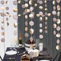 Pikkukuva 5 / 5: Paper Garland Glitter Circle Dots, For Wedding Birthday Christmas