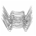 Miniatyrbilde 1 av 5: 100x 1,2 mm tykkelse W-type rustfritt stål drivhus glassklemmer