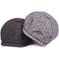 Miniatyrbild 4 av 4: Stickad hatt Herr Tweed Newsboy Hat Beret Herringbone Gatsby Hats C