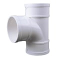 Miniatyrbillede 5 af 5: 75mm 3-vejs (90) rundt delt kanalforbindelsesstykke Xddryer ventilationsrør T-stykke hvid ABS-plast