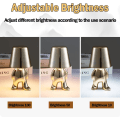 Miniatyrbilde 2 av 5: Nattbordlampe med berøringskontroll, Thinker Golden Man Statue LED T