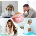 Miniatyrbilde 5 av 5: 3PCS Piglet Dumpling Squishy, Sensoriske leker Angstlindring Elementer Piglet med