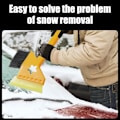 Miniatyrbilde 3 av 5: Bilskraping for frontrute, snøbørste for bilvindu, vindu snøskrape, 12,4 tommers snøfjerningsspade for bil