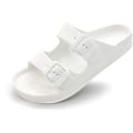 Miniatyrbilde 4 av 5: Komfortable justerbare EVA-flate sandaler med dobbeltspenne for kvinner