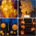 Pikkukuva 5 / 5: 30 kappaleen LED-ilmapallovalot, Mini LED-ilmapallovalot, Lämmin valkoinen, Vedenpitävä, Paperilyhdylle, Sisä- ja ulkokäyttöön jouluun, Halloweeniin, Uuteen vuoteen, Bi