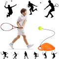 Miniatyrbillede 4 af 5: 6 pakker tennis træningsbold med snor tennis træner bolde selvøvelse